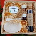 Zestaw Świąteczny filiżanka z syropem malinowym