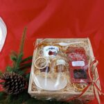 Zestaw Świąteczny filiżanka z herbatą i miodem