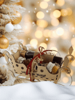 ŚWIĄTECZNY ZESTAW PREZENTOWY w SANIACH MIKOŁAJA