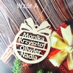 Bombka choinkowa z imieniem personalizowana