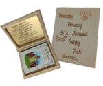 Prezent Pamiątka Pierwszej Komunii Świętej Pudełko Książka Biblia Grawer