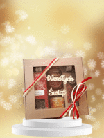 Zestaw prezentowy Boże Nardzenie czekolada miód dedykacja