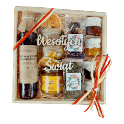 Zestaw Kosz Prezent na Święta dla pracownika kontrahenta